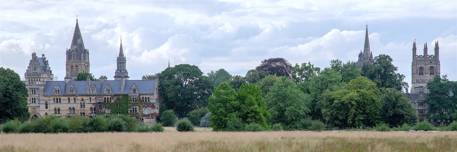 Oxford skyline viewed from Christ Church Meadow