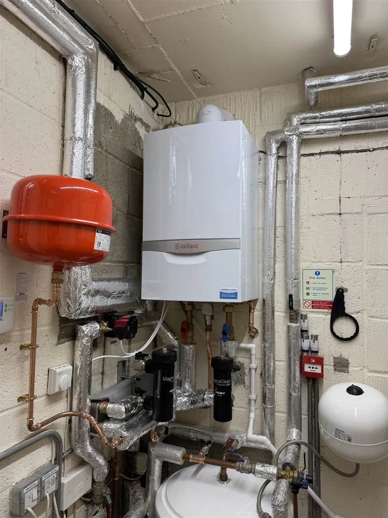 Boiler installation at Carterton Town Hall
