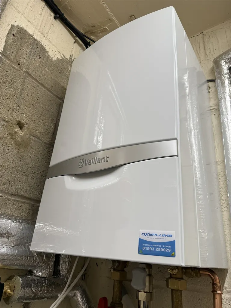Completed Vaillant ecoTEC plus 48 kW boiler installation at Carterton Town Hall