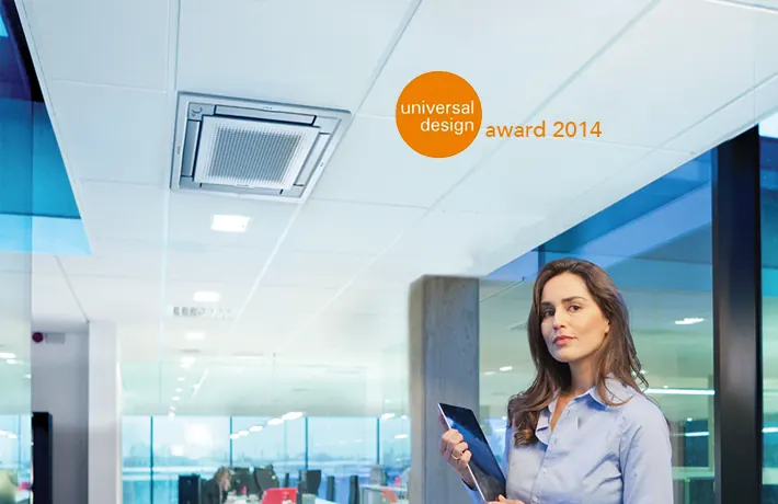 Daikin Fully Flat Cassette installed within a ceiling grid
