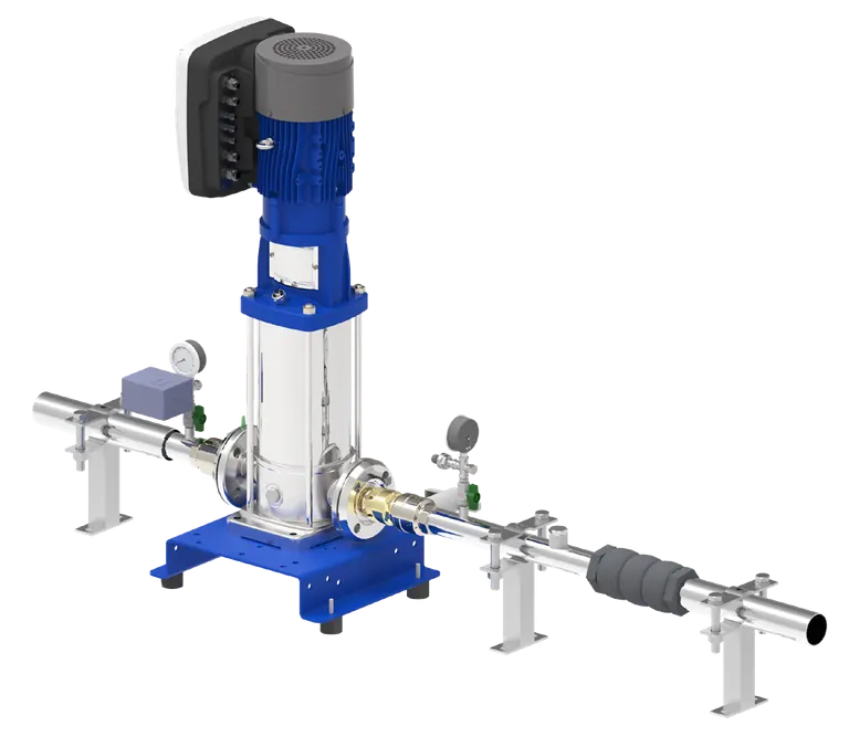 Lowara hydrovar X+ pump and drive — manufacturer product photograph