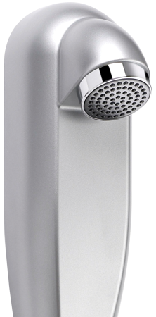 Rada S.PA 1 silver commercial shower panel and shower head
